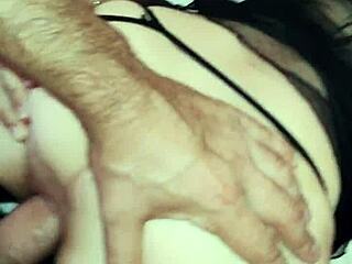 The milf couple gets fucked with all holes on display.