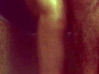 Hard fuck in the sauna with hot latina during quickie shower sex