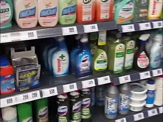 sloppy deepthroat, footjob, and rimming after risky public flashing and daring elevator blowjob action