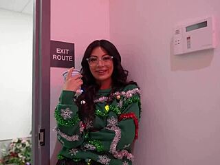 Does my big titty coworker fuck me at the party?