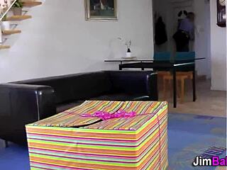 Amateur Teen 18+ Screams While Fucking Geezer in Threesome with Oral and Fingering!