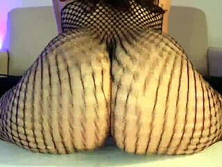 curvy brunette in tight stockings rides hardcore with big ass