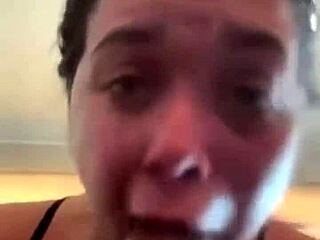 Sloppy HEAD action, homemade vid with big ass and MONSTER COCK amateur