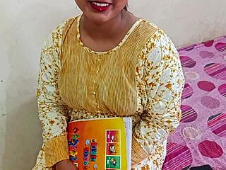 Wow, check this hot 18+ Desi Muslim teen getting pounded doggy style during coaching with clear Hindi audio!