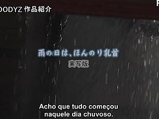 Yuuhi Shitara's nipples visible in rainy days