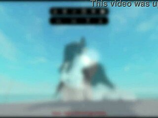 Emo slut gets fucked hard in roblox condo with big ass and tits