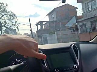 prostitute jerks off in public car while seeking hard dick info