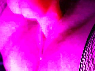 Squirting on my pink dildo while wearing stockings 😍