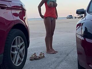 Compilation of My Bold Outfits Changing in the Car Outdoors