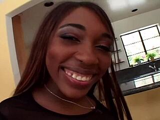 Black teen 18+ takes a hard pounding from her step father.