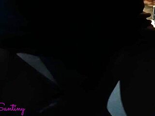 Hot slut sucks monster black cock publicly, then rides big dick eater