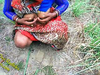 Indian Couple Enjoys Wild Sex In The Jungle Forest Outdoors!