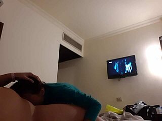 girlfriend fucked hard in mouth and pussy with cum in hotel lesbian scene