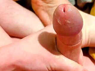 Bigdickduder Strokes Massive Wet Cock Solo in Bed