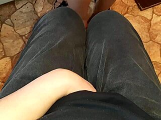 Neighbor's Skirt Teases Me While Cooking