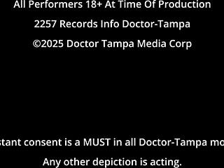 dr tampa’s student intern giggles during a steamy shaved exam.