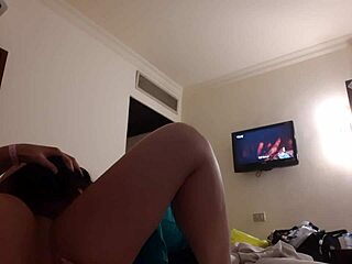 girlfriend fucked hard in mouth and pussy with cum in hotel lesbian scene