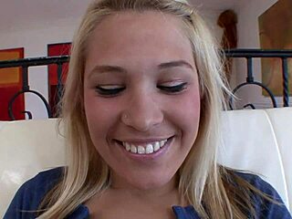 kimberly is thirsty for cum as she licks and sucks a hard dick for it 😈