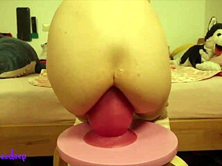 Traumatizer dildo play at home, skinny babe! 😱