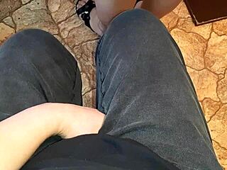 Neighbor's Skirt Teases Me While Cooking