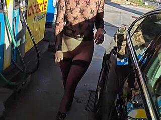 Flashing at a Petrol Station