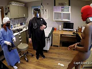 Jewel In Latex Nurse Outfit Humiliates Patient With Shaved Pussy And Gloves In Behind The Scenes POV