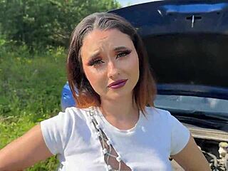 i asked the bitch to help fix the car but she helped my dick 😏