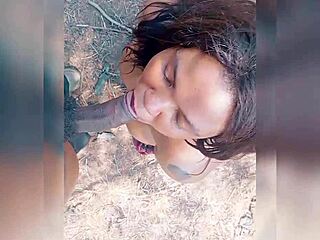 sexy queen squirts outdoor in forest