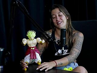 flor de damiana explores fetishes with toys and controversies on sheer red