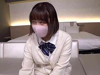 Young Japanese Babe Sora Opens Legs for Older Man’s Creampie - Part 1