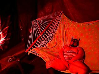 Getting Frisky In A Tent Fingering Her Wet Hole In A Hammock