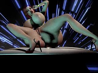 Vam Carol Booty Twerk with Big Ass in 3D Porn Scene.