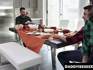 Naomi Blue's Deep Pussy Craves Cock During Thanksgiving