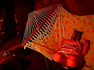 Getting Frisky In A Tent Fingering Her Wet Hole In A Hammock