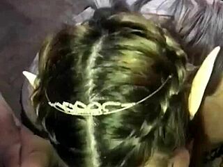 dulce gives a hot titjob with her big natural boobs.