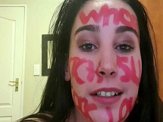 Self Punish Pissing Slapping Gagging with Dirty Talking