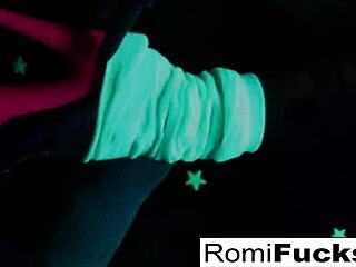 Romi Plays With A Disco Ball Before Stuffing Her Pussy With Toys