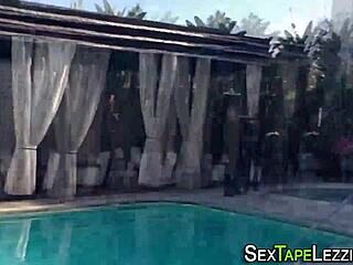 pov lesbians licking vag in bikini with small tits 😏