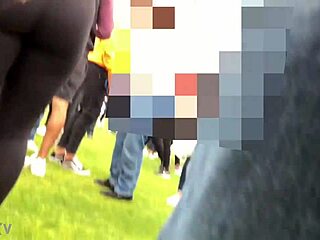 Anna Kasper's Hidden Candid Ass Teases Viewers