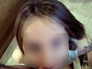 Specific Juicy POV Blowjob from Cute Teen Babe in Bedroom