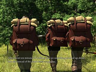 French amateur in black leather enjoys doggystyle POV