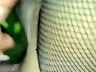 Hey, watch this hot Colombian shove a cucumber deep in her wet vagina