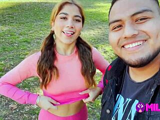 Fan Gordito Lukt het om Actrice Peruana te NEUKEN en te VULLEN met MELK in het Park