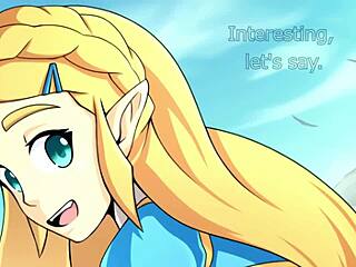 Princess Zelda guides jerk off instructions in translation