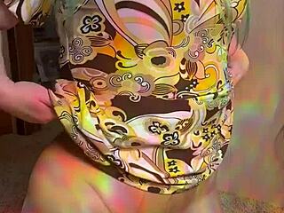 joan day rocks see-through tights and flaunts her curvy body 😍