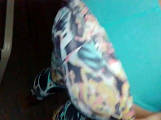 She Got New Lycra Pants and Body, Showing Off While Groped During Try-On