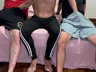 erick diaz e juninho comendo lucas sans