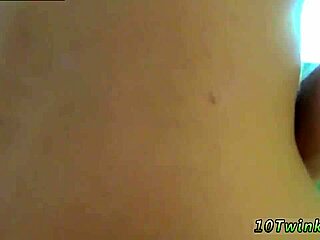 Cute honey ebony teen 18+ boys strip nude in wild sperm spray scene