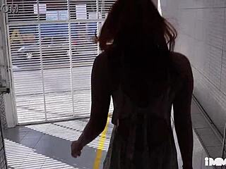 Redhead Teen 18+ Enjoys Threesome With Friends on Birthday