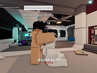 I get fucked and filled with creampie by horny man in roblox condo game.